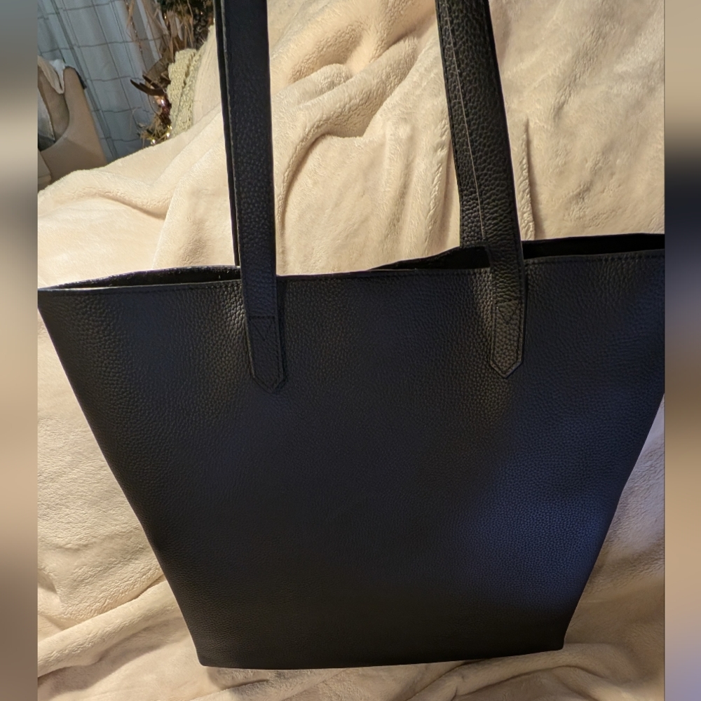 🆕 Dressupyourpurse DUYP Melodie Black Leather Tote - Picture 2 of 10
